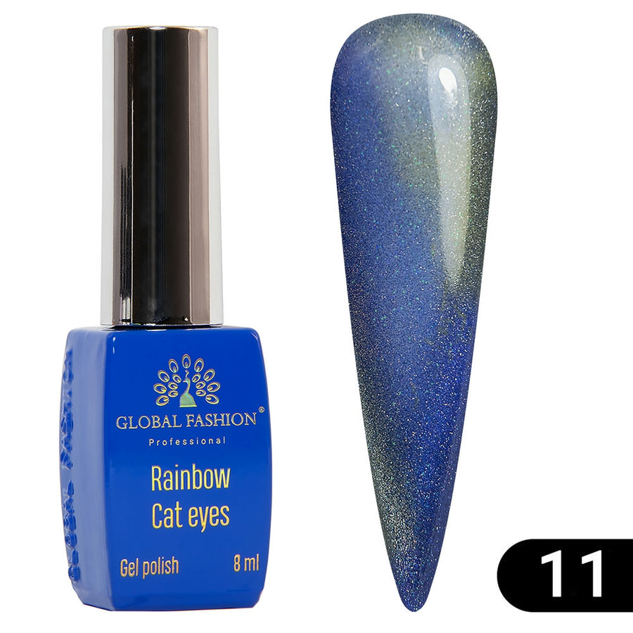 Гель-Лак Rainbow Cat Eye #11 Global Fashion